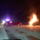 Image for article titled 'Heroic' Fiat Chrysler Designer Used His Jeep To Push A Burning Car Away From A Crashed Car With Two Trapped Inside (UPDATED)